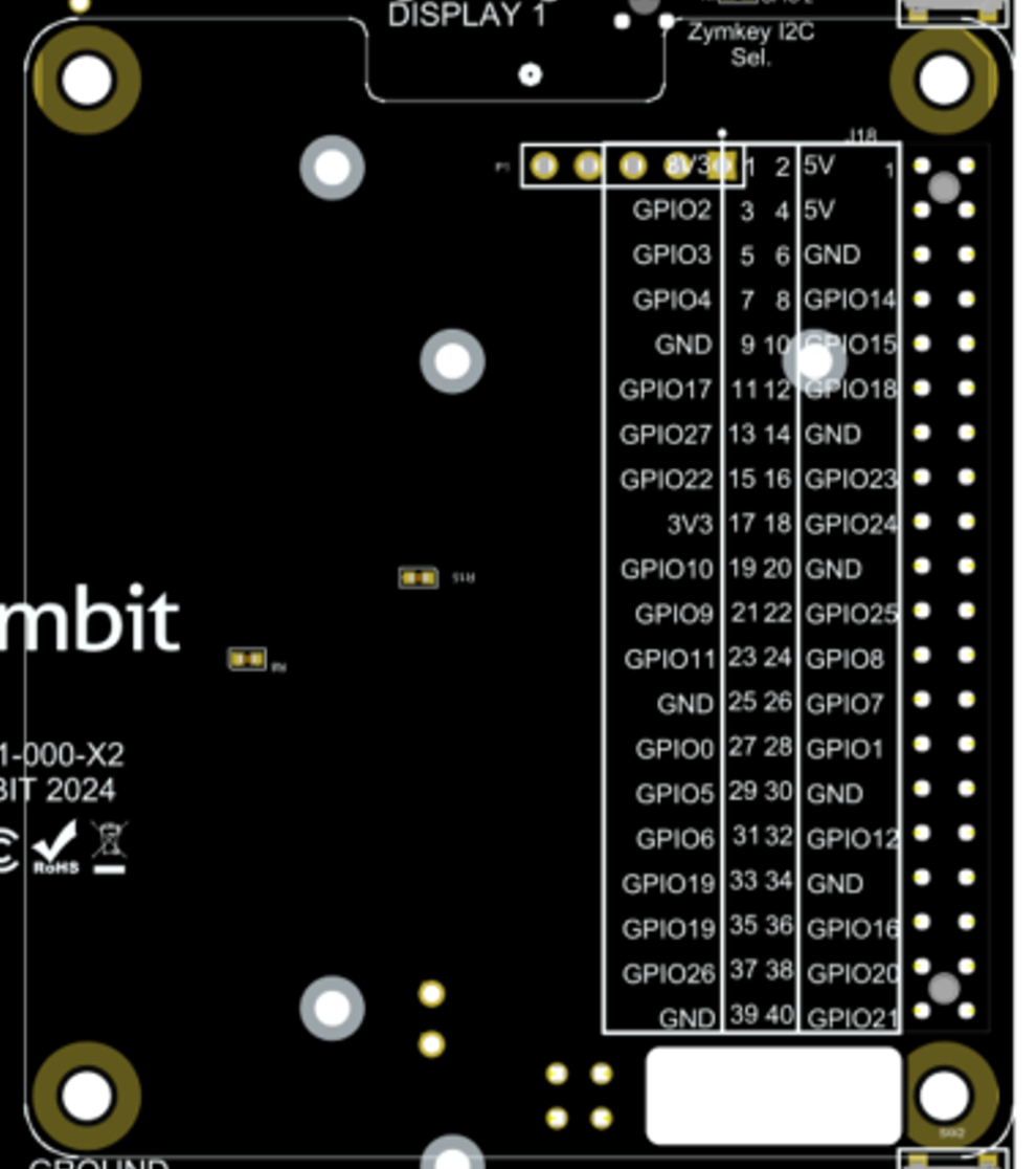 Motherboard 500 Bottom silkscreen