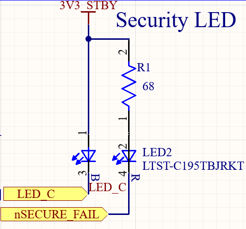 Security LED pinout