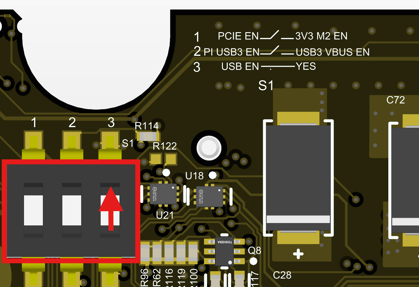 SW1 Position3 closed