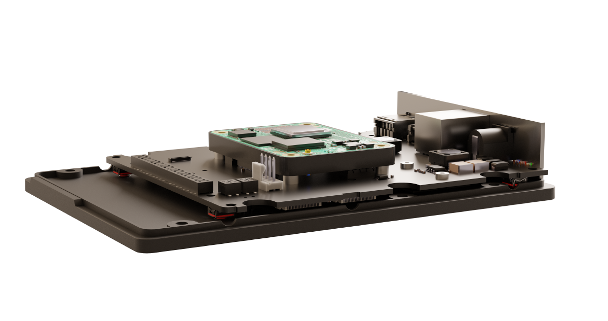 Secure Edge Node 500 enclosure rear corner view